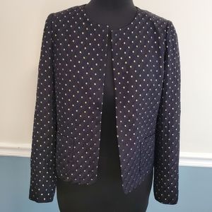 Black and Gold polka dot blazer